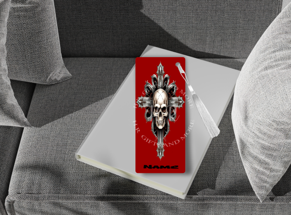 Personalised Skull Bookmark