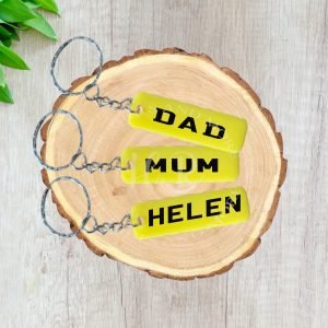 Personalised Number Plate Keyring
