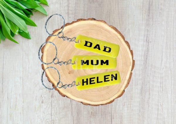 Personalised Number Plate Keyring