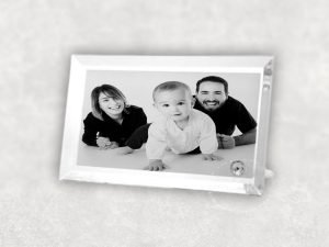 Home Personalised Crystal Glass Photo Rectangle Frame