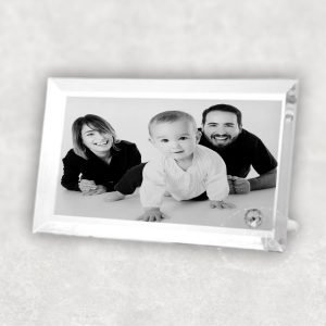 Personalised Crystal Glass Photo Rectangle Frame
