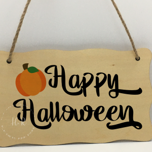 Happy Halloween Wooden Hanger