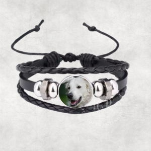 Personalised Photo Leather Bracelet