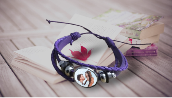 Personalised Photo Leather Bracelet - Image 2