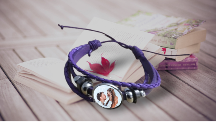Personalised Photo Leather Bracelet - Image 2