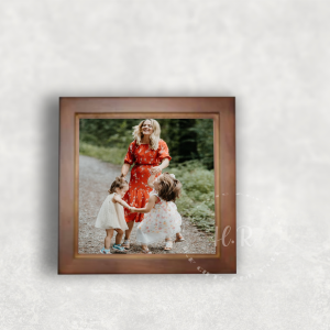 Personalised Photo Ceramic Tile and Pinewood Frame