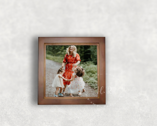 Personalised Photo Ceramic Tile and Pinewood Frame