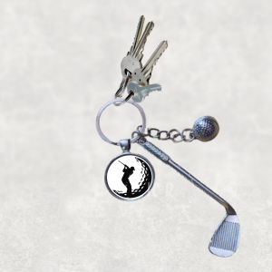 Golf Keyring with Charms