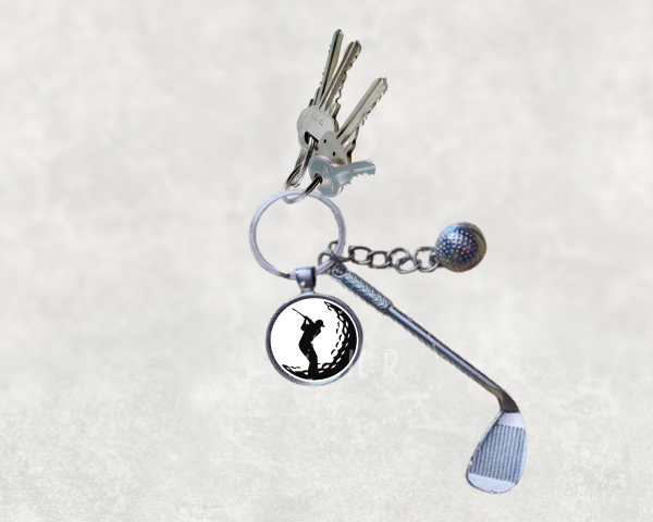 Golf Keyring with Charms