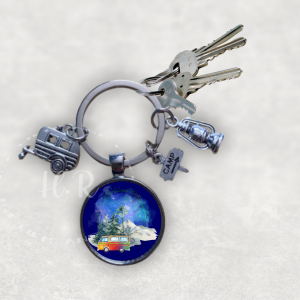 Camping Keyring with Charms