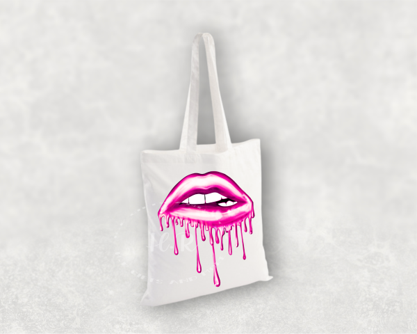 Pink Dripping Lips Bag