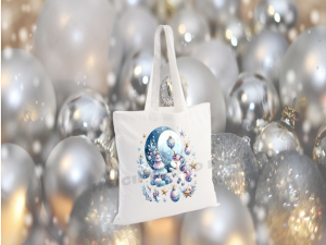 Personalised Christmas Unicorn Tote Bag
