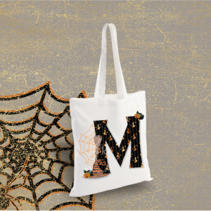 Halloween Initial Witches Treat Bag