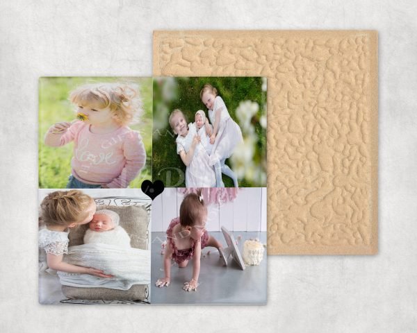 Personalised Photo Tile with 4 pictures
