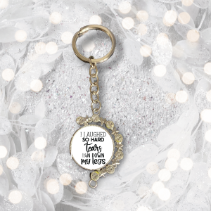 I Laughed So Hard Tears Ran Down My Legs Star Moon Keyring