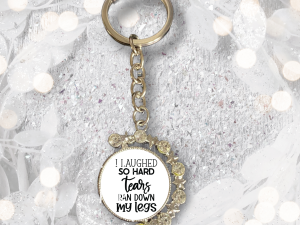 Home I Laughed So Hard Tears Ran Down My Legs Star Moon Keyring