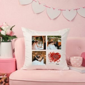 Happy Valentine's Day Personalised Photo Cushion