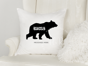 Personalised Uncle Bear Cushion