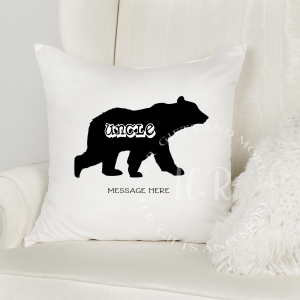 Personalised Uncle Bear Cushion