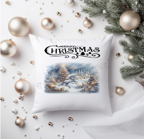 Christmas Unicorn Cushion