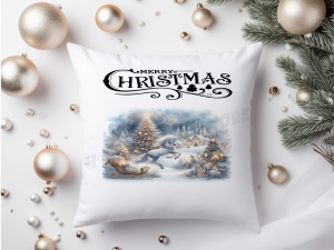 Christmas Unicorn Cushion