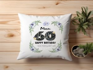 Personalised Birthday Flower Cushion