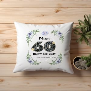 Personalised Birthday Flower Cushion