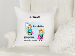 Personalised Worry Cushion Blue