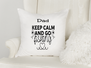 Personalised Keep Calm and Go Fishing Cushion