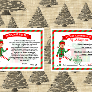 Elf Welcome letter and Elf Certificate Bundle