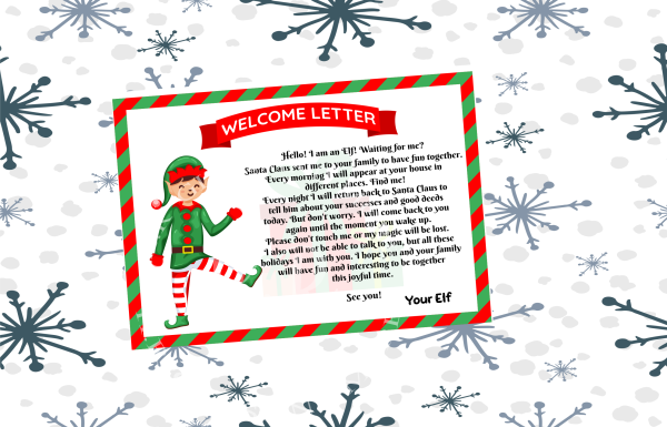 Elf Welcome letter and Elf Certificate Bundle - Image 3