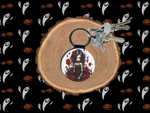 Home Black Dress and Roses Key ring