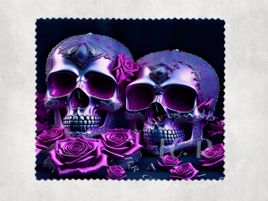 Double Skull with Roses Len's Cloth