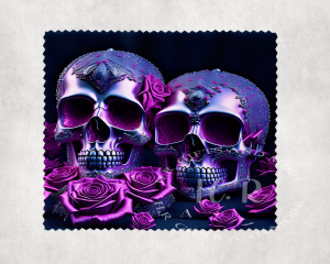 Double Skull with Roses Len's Cloth