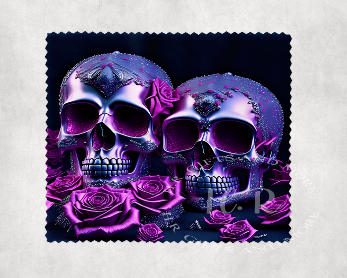 Double Skull with Roses Len's Cloth