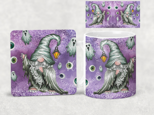 Home Accessories Halloween Gnome Mug and Coaster Set