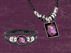 Jewellery and Accessories Halloween Skull Necklace and Bracelet Set