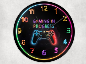 Home Accessories Gaming In Progress Wall Clock