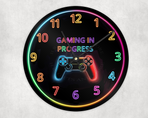 Gaming In Progress Wall Clock