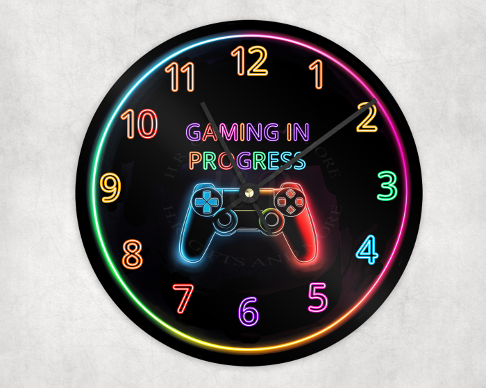 Gaming In Progress Wall Clock